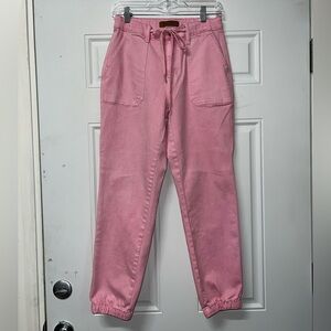 Judy Blue Pink Garmet Dyed Joggers size 5/27